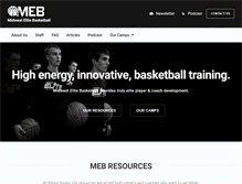 Tablet Screenshot of midwestelitebasketball.com